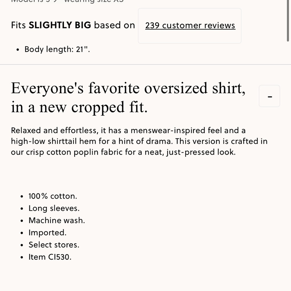J.Crew Étienne cropped button-up shirt in cotton poplin - Picture 3 of 7